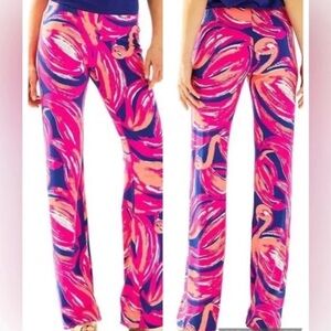 Lilly Pulitzer Georgia May Palazzo Pant in a floral, tropical print size small